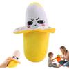Knubbuf Interactive Music Plush Toy, Banana Plush Musical Sensory Toy with Sounds, Touch-Sensitive Fruit Stuffed Animal for Parent-Child Play, Fun Sound-Activated Rhythm Piano Doll (Banana)
