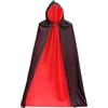 Giugio Mantello Per Costume Di Halloween, 90cm Mantello Da Vampiro Bambini, Mantello Rosso Nero Con Cappuccio, Costume Vampiro Bambino Con Mantello, Mantello Con Cappuccio Per Bambini E Adulti Di Halloween