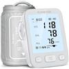 Runstar Misuratore di Pressione Sanguigna da Braccio, bracciale ad ampio intervallo (22-42cm), uso domestico, misuratore pressione sanguigna digitale automatico, memoria di lettura 2x99, grigio