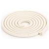 NKlaus 10 metri stoppino rotondo 100% puro cotone largo 5,0 mm per lampada a olio, lampada a paraffina