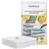 MORGICO - 3 Buste Salvaspazio Combo (1M+ 1L+ 1XL) - Sacchetti Sottovuoto per Vestiti, Piumoni e Coperte, Ottimizza lo Spazio in Casa, Ideali per Cambio Stagione e Armadi Ordinati (Combo 3pz)