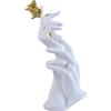 MiniGlypture Statue gestuali e sculture, statue astratte gestuali, decorazioni per la casa, perfette per matrimoni, scrivania, decorazione, regali(femmina)