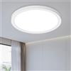 Birnetek® Plafoniera LED Soffitto 18W, Plafoniera Soffitto 1800LM, 6500K, IP44 Impermeabile, Moderno E Semplice, Ultrasottile Lampada LED per Soggiorno, Bagno, Camera da Letto, Cucina, 220 * 21mm
