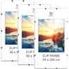 MG Design Cornice a Giorno Set 3 pezzi in 50 x 100 cm - Cornici senza cornice con acrilico e pannello posteriore in HDF per foto, poster e puzzle, verticale & orizzontale