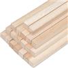 Rebanky 20 Pezzi Bastoncini Legno Quadrati 30 x 1,5 x 1,5 cm Listelli di Legno Quadrati Tasselli per Bricolage Fai da te, Intaglio, Artigianato