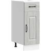 vidaXL Base da Cucina Kalmar Grigio Sonoma in Legno Multistrato, Mobile Base lavello, Mobile Cucina Base con cassetto, Mobile Base lavello