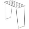 WENKO Stendibiancheria Profi Single - lunghezza asciugatura 5,5 m, Acciaio inossidabile, 87 x 79 x 39 cm, Argento opaco