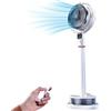 WANGCEPLSD Ventilatore Nebulizzatore Indoor Outdoor, Ventilatore Acqua, con Telecomando, Flusso D'aria Grandangolare 3D a 180°, con Serbatoio D'acqua da 2,5 L, per Camera da Letto, Soggiorno, Giardino, Terrazza