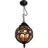Chao Zan E27 Modern Illuminazione esterna alluminio Lampade a sospensione, antico metallo catene sospensione plafoniere,per portico Corridoio Balcone Gazebo giardino villa terrazza Cremagliera dell'uva 18*27Cm