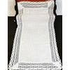 Generisch Aude Home - Runner da tavolo, 40 x 90 cm, motivo stella alpina ricamata