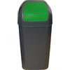 WELL HOME MOBILIARIO & DECORACIÓN Secchio - Pattumiera con coperchio basculante, 15 l, colore: Verde