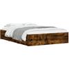 vidaXL Giroletto con Cassetti Rovere Fumo 120x190 cm Legno Multistrato