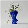Generico Vaso Busto David di Michelangel, Scultura Decorativa in PLA Bianco, Stile Classico Rinascimentale, Organizer per Pennelli Trucco e Penne, Made in Italy (blu)