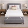 B M BIFULCO MATERASSI topper memory foam 120x190 una piazza e mezza -coprimaterasso Protezione ultra morbida, traspirante e rinfrescante - made in italy topper materasso