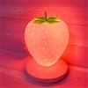 LVOERTUIG Luce notturna a forma di fragola, graziosa lampada a forma di fragola, luce notturna a LED, lampada da comodino che cambia colore, 3 modalità di tocco per compleanno, Natale