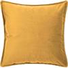 Morbidissimi - Set 2 Fodere Copricuscino Arredo Danae in Velluto 50x50 cm Ocra, Cuscini Decorativi con Cerniera Nascosta, Tinta Unita per Divano Letto Poltrona, Senza Imbottitura AC212