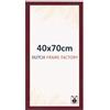 Dutch Frame Factory - Cornice 40x70 cm - Vino Rosso Spazzato - Cornice per foto in MDF con vetro plastico Antiriflesso - Cornice portafoto 40x70 cm - Benno