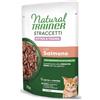 Generico Natural Trainer Straccetti Kitten & Young con Salmone, Cibo Umido per Gattini, 6 Bustine da 70 g