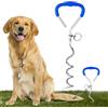 Syglawnd Paletto per legare il cane 16 Pali a spirale per cani in acciaio da 9 mm per carichi pesanti con anello di fissaggio girevole Guinzaglio ergonomico per il campeggio a terra per l'uso quotidiano