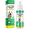 CiAIplw Spray dentale per cani e gatti, 6 in 1, spray per la cura dei denti per cani, rimuove la placca e il tartaro, rinfresca il respiro, pulisce gengive e denti, previene le malattie orali nei cani