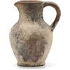 SIDUCAL Vaso rustico in ceramica con manico, vaso in terracotta, vasi decorativi minimalisti per decorazione domestica, tavolo, soggiorno, scaffale, decorazione natalizia (grigio)
