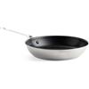KitchenAid Stainless Steel Padella antiaderente da 28 cm, acciaio inox, senza PFAS, rivestita, induzione, adatta al forno, lavabile in lavastoviglie, argento
