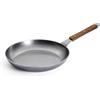 Woll Carbon Steel - Padella piatta induttiva, diametro 28 cm, altezza 5 cm