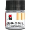 Marabu Metallic Effetto di Colore, Colorado Gold, 50 ML, in Vetro, Platino