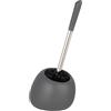 Wenko 24018100 - Scopino per WC Polaris, ceramica, 15 x 34,5 x 14,5 cm, grigio opaco