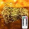 Uten Stringa Luci LED, Catene Luminose 15m 300 LEDs USB/Batteria Alimentata con Telecomando, 8 Modalità, Per Natale Interni e Esterni, Feste, Matrimonio