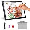 elice Tavolo Luminoso Ricaricabile A4 con Custodia, Funzionamento a Batteria, 6 Livelli di luminosità, Pannello Luminoso Ricaricabile per disegnare, Diamond Painting, Animazione