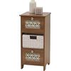 Mendler Comò HWC-O75, cassettiera, 3 cassetti a cestello decorativi legno melamina 63x30x30cm - marrone