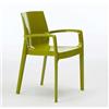 Produce Shop Sedie Polipropilene impilabili con braccioli Cucina Bar Cream Grand Soleil - Verde Anice