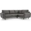 Robin Inspire Divano Angolare con Funzione Letto 4 Posti - Divano Letto a L - Destro - 2 Vani Contenitore, 5 Cuscini - per Soggiorno Moderno - 250 cm Linda Grigio Cenere