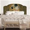CREARREDA Testiera letto matrimoniale in PVC adesiva 100% Made in Italy Il Bacio di Klimt 168x78 Schianale letto adesivo resistente, antigraffico, anallergico e isolante