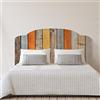 CREARREDA Testiera letto matrimoniale in PVC adesiva 100% Made in Italy Colour Wood 168x78 Schianale letto adesivo resistente, antigraffico, anallergico e isolante