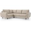 Robin Inspire Divano Angolare con Funzione Letto 4 Posti - Divano Letto a L - Sinistro - 2 Vani Contenitore, 5 Cuscini - per Soggiorno Moderno - 250 cm Linda Latte
