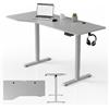 Juskys Scrivania regolabile in altezza 160x75 cm - Regolabile elettricamente senza step, tavolo da ufficio, scrivania da seduto e in piedi, spazio di archiviazione, funzione di memoria - Bianco