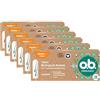 o.b. Biologic Super, biotamponi per giorni mestruali più pesanti da 100% biocotone con scanalature per una protezione affidabile e naturale, 16 pezzi (confezione da 6), Amazon Exclusive format