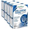 Equilibra, Collagene Marino Boost Idrolizzato Naticol®, 14 Stick Monodose, 2500 mg Collagene per Dose, 80 mg Vitamina C per Dose, Collagene Tipo I e III, Mantenimento del Tono, Elasticità della Pelle