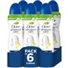 Dove Advanced Care Anti Transpirant Deodorante Spray Original Compressed protegge 72 ore da odori corporei e ascellari con tecnologia Skin Hydration 100 ml