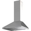 Taurus PR60IXAL - Cappa decorativa in acciaio inox, larghezza 60 cm, 650 m3/h di aspirazione, 3 velocità, comandi meccanici, efficienza A, 200 W, filtri in alluminio lavabili multistrato, LED