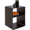Kare Design Tavolino Lounge S, Bronzo, 38x33x53 cm, design minimalista, comodino, in acciaio, stile industrial moderno, per soggiorno