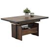 Hela Tische, NOAH - Tavolo funzionale in legno, 110-150 x 70 x 58-76 cm, colore: Marrone
