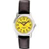 Pierre Bonnet 9261 Orologio Donna Ragazza 27 mm Quarzo PC21, Quadrante con Numeri Arabi, Cinturino Ecopelle Colorato, Vetro Minerale Sottile (Giallo/Nero)