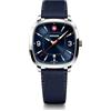 WENGER Orologio da uomo Sport Vintage (37 mm) Quadrante Blu/Cinturino smartcycle Blu 01.1921.109