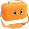 iVoler Custodia di Trasporto compatibile con Nintendo Switch/Nintendo Switch 2, Case da Viaggio Rigido Deluxe per Console Switch e Altri Accessori (Arancio, Switch 2, Standard)