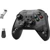FABULETTA Controller di gioco senza fili con effetto Hall, Switch/PS4/PC/smartphone, design ergonomico, materiale ABS, bianco (nero)