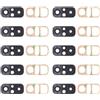 JIETONGSPAIR Parte di riparazione professionale per telefono cellulare Lens per la fotocamera posteriore da 10 pezzi per Xiaomi Redmi Nota 10 4G M2101K7AI M2101K7AG