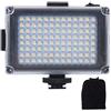 KIMISS Fotografie a LED Riempimento di Luce SLR Telecamere, Temperatura del Colore 104pc, Luce di Riempimento Portatile con Supporto per Scarpe Calde e Opzioni di Alimentazione Batteria/USB